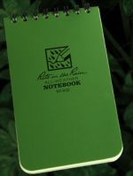 Green Tactical Pocket Notebook 3" x 5"